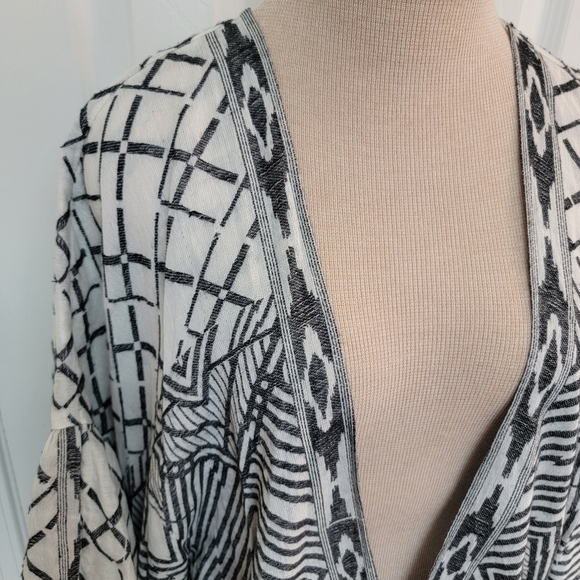 NWT Anthropologie Geometric Open Front Cardigan One Size Fits Most - Picture 3 of 12